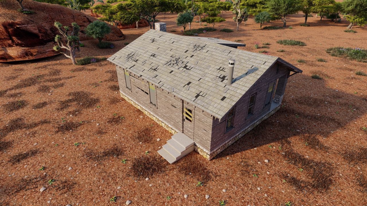 old house-Old Abandoned House 3D model_3