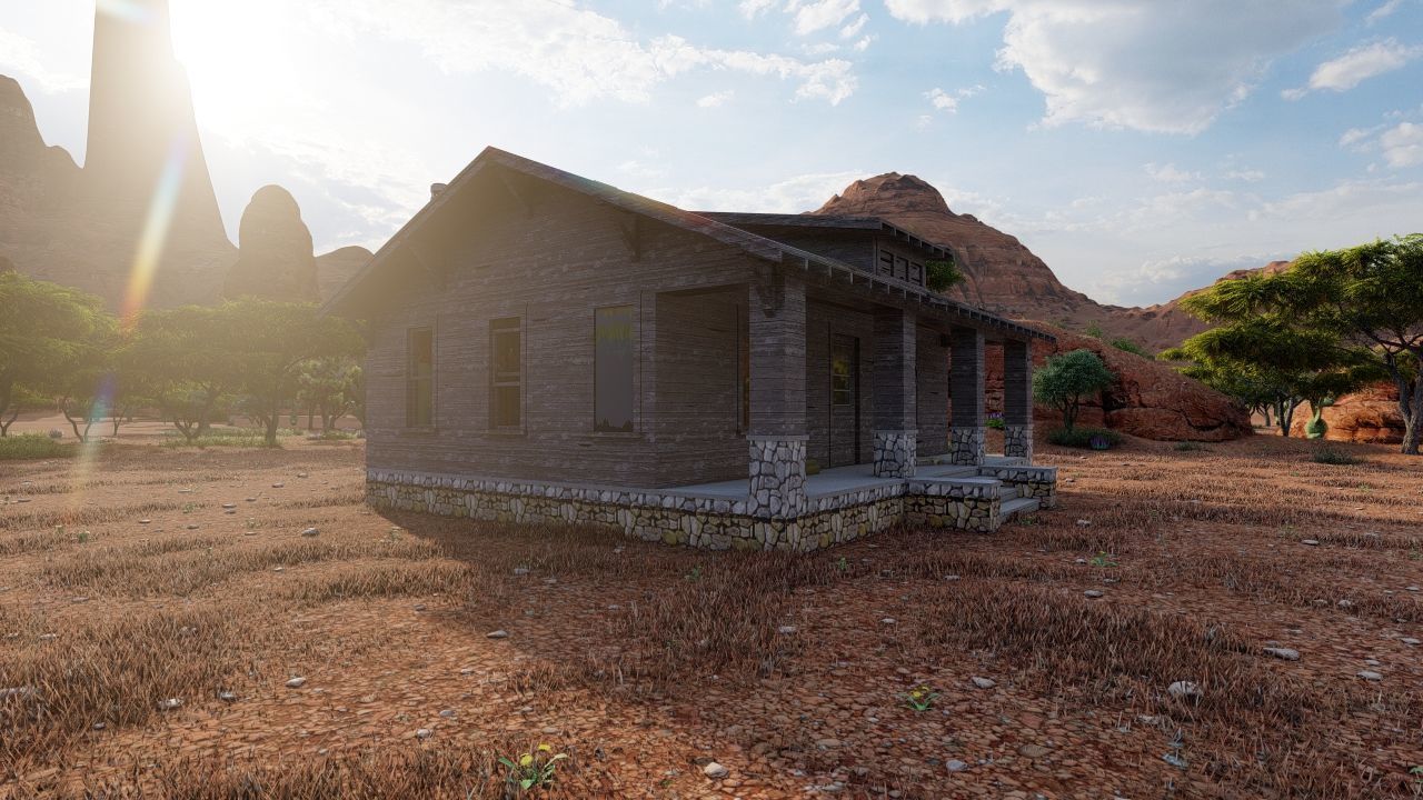 old house-Old Abandoned House 3D model_16
