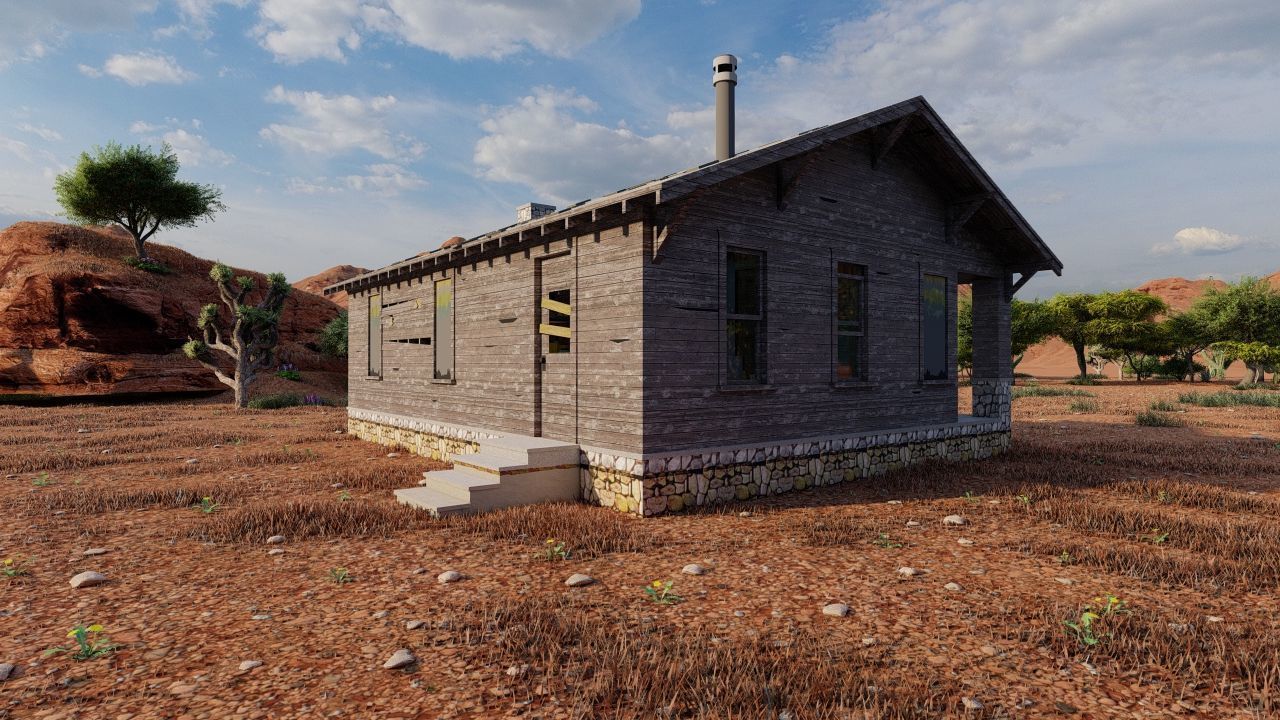 old house-Old Abandoned House 3D model_2
