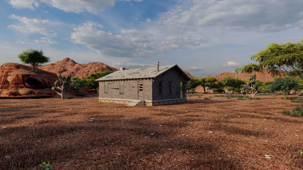 old house-Old Abandoned House 3D model_15