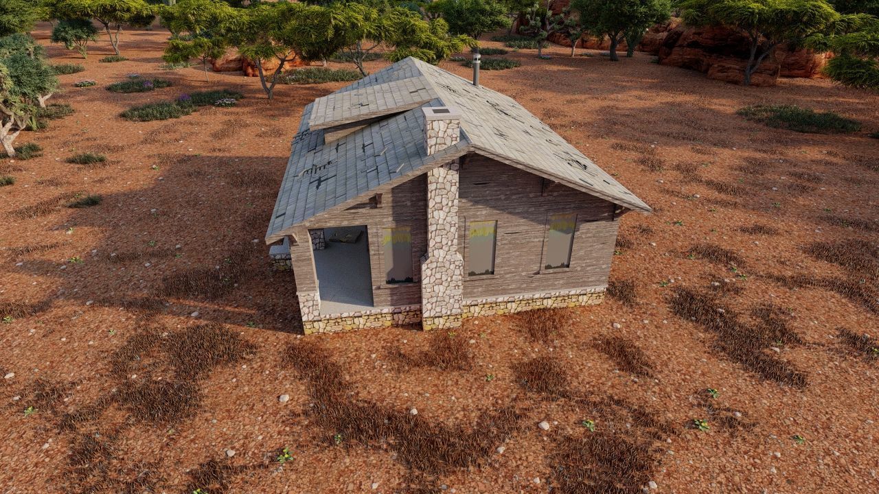 old house-Old Abandoned House 3D model_19