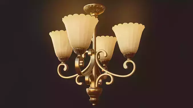 Chandelier - PBR Game Ready