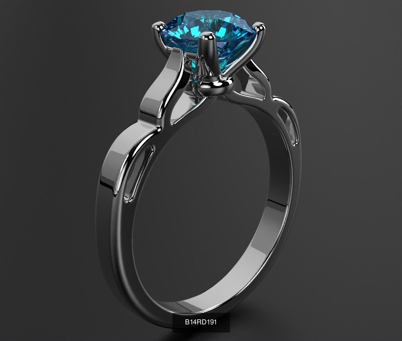 2024 B14 1-700 Engagement Rings 3D Model Collection-700 Files _215