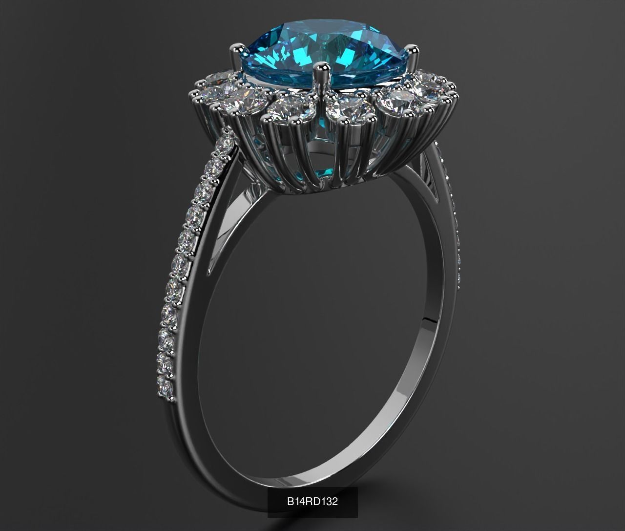 2024 B14 1-700 Engagement Rings 3D Model Collection-700 Files _274