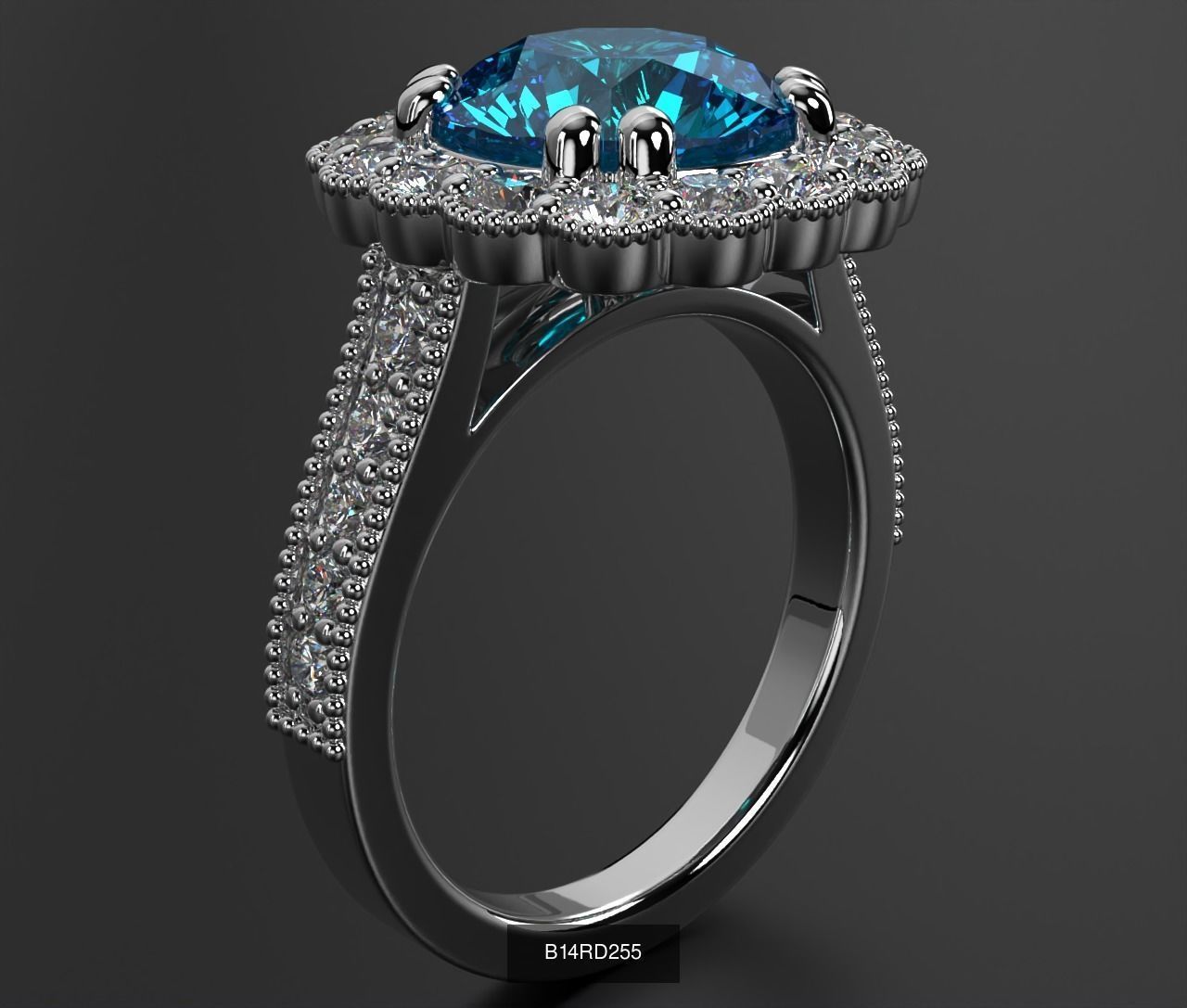 2024 B14 1-700 Engagement Rings 3D Model Collection-700 Files _151