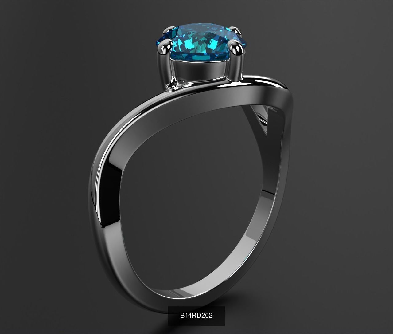 2024 B14 1-700 Engagement Rings 3D Model Collection-700 Files _204