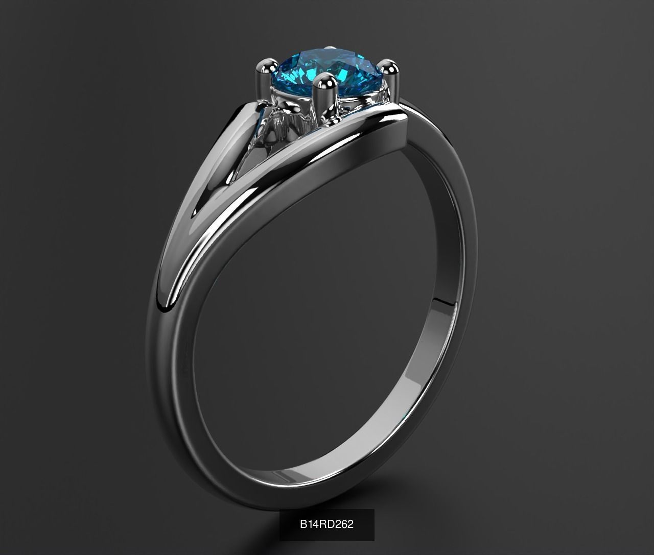2024 B14 1-700 Engagement Rings 3D Model Collection-700 Files _144