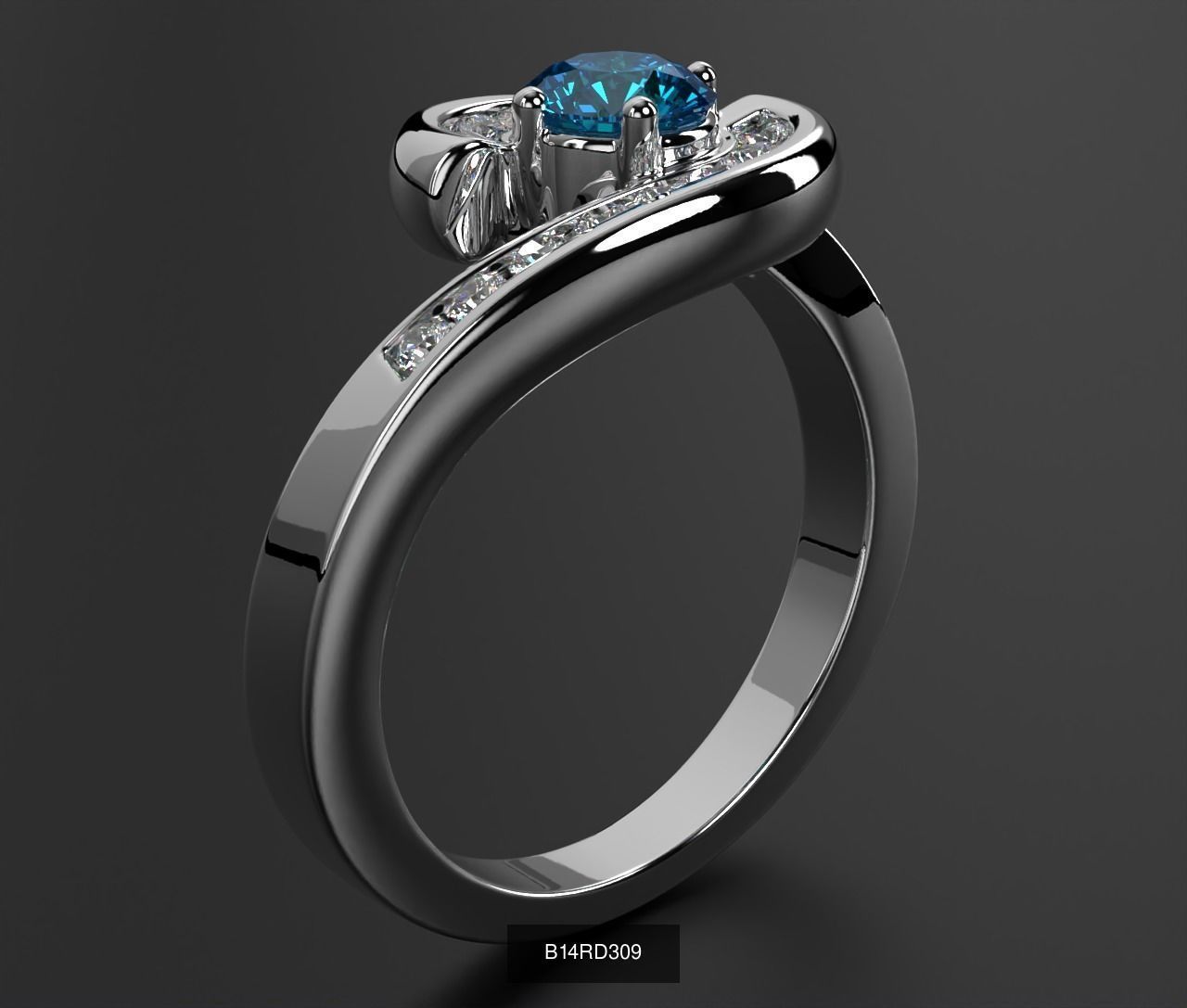 2024 B14 1-700 Engagement Rings 3D Model Collection-700 Files _54