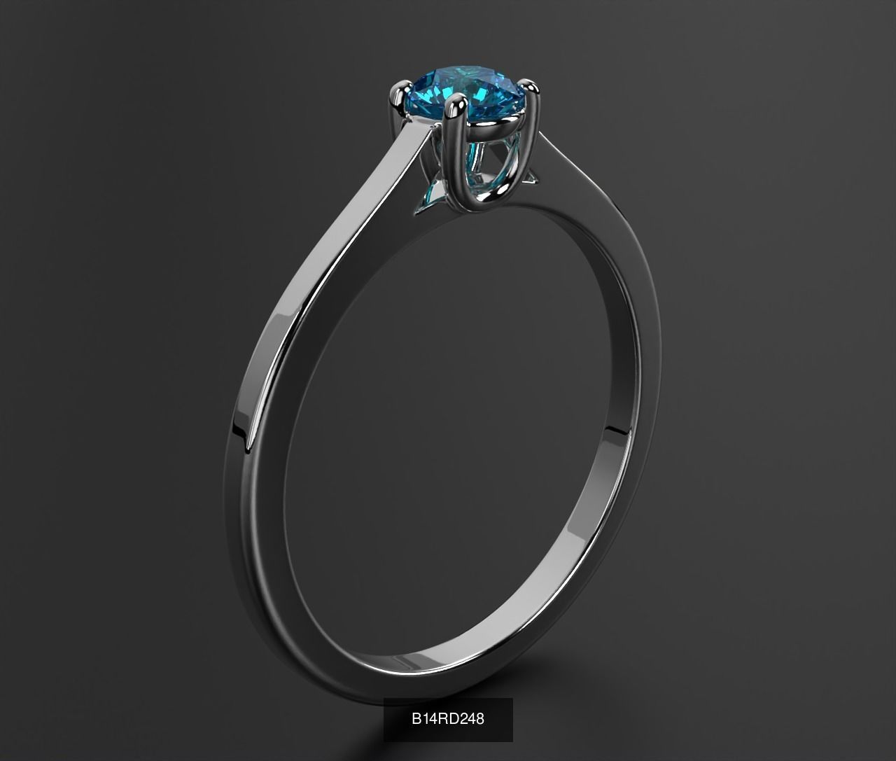 2024 B14 1-700 Engagement Rings 3D Model Collection-700 Files _158