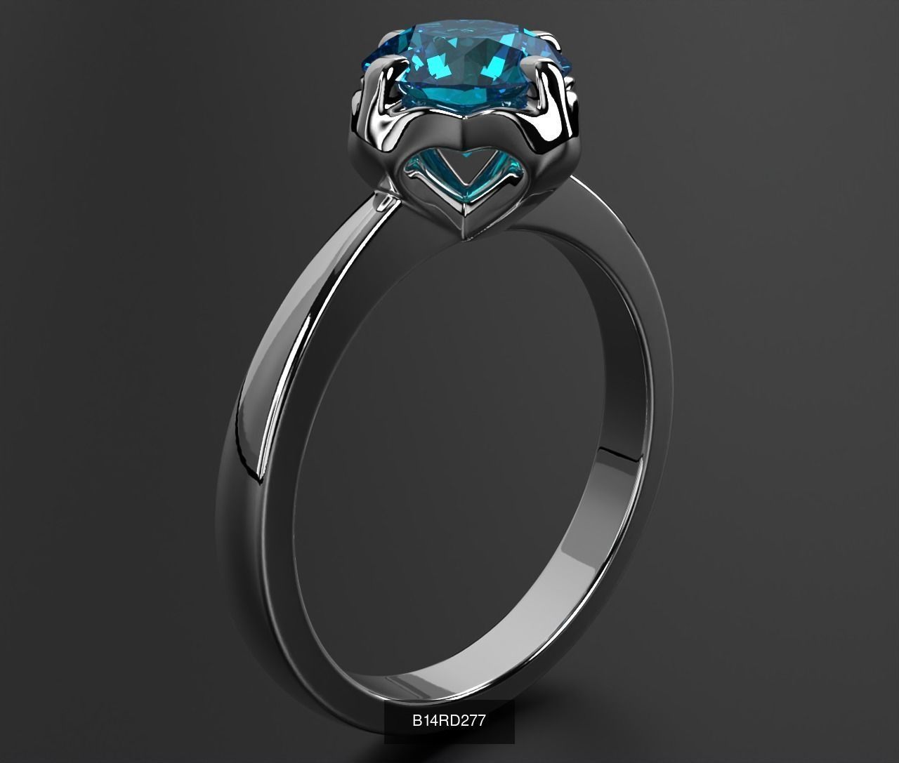 2024 B14 1-700 Engagement Rings 3D Model Collection-700 Files _129