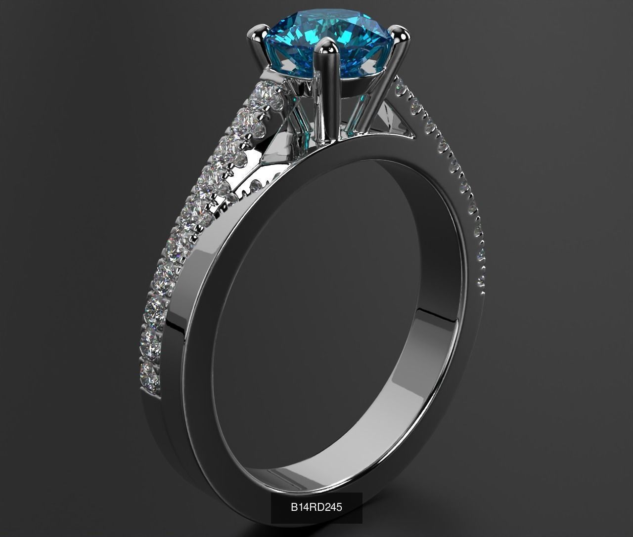 2024 B14 1-700 Engagement Rings 3D Model Collection-700 Files _161