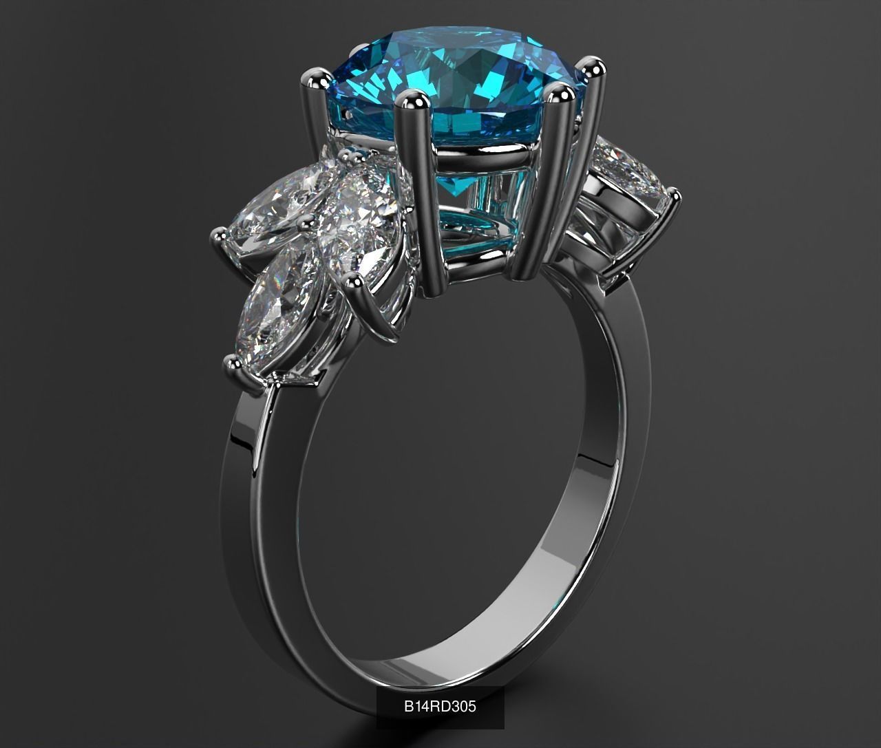2024 B14 1-700 Engagement Rings 3D Model Collection-700 Files _66