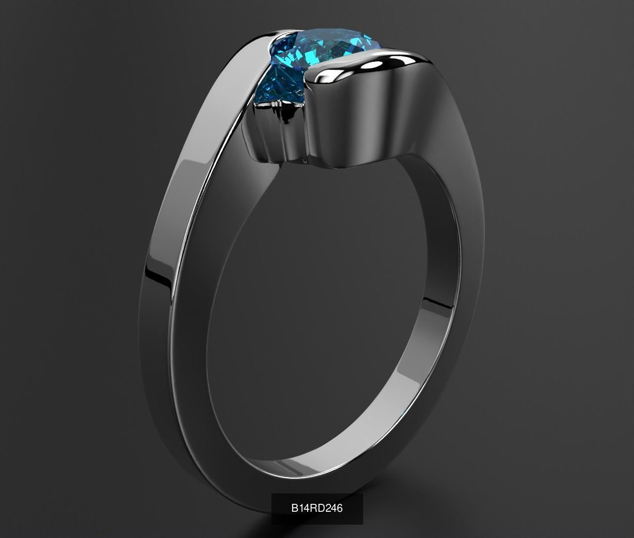 2024 B14 1-700 Engagement Rings 3D Model Collection-700 Files _160