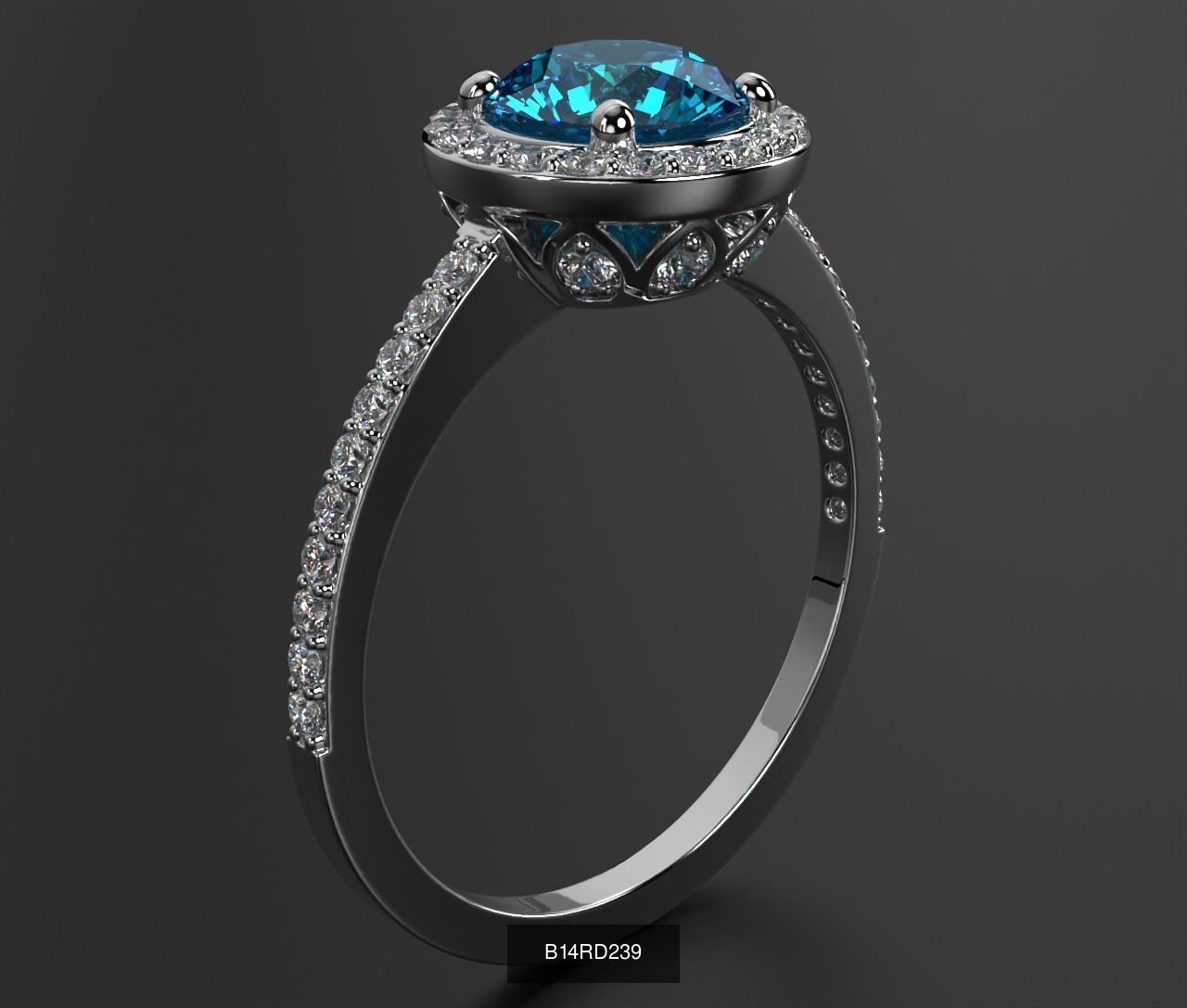 2024 B14 1-700 Engagement Rings 3D Model Collection-700 Files _167
