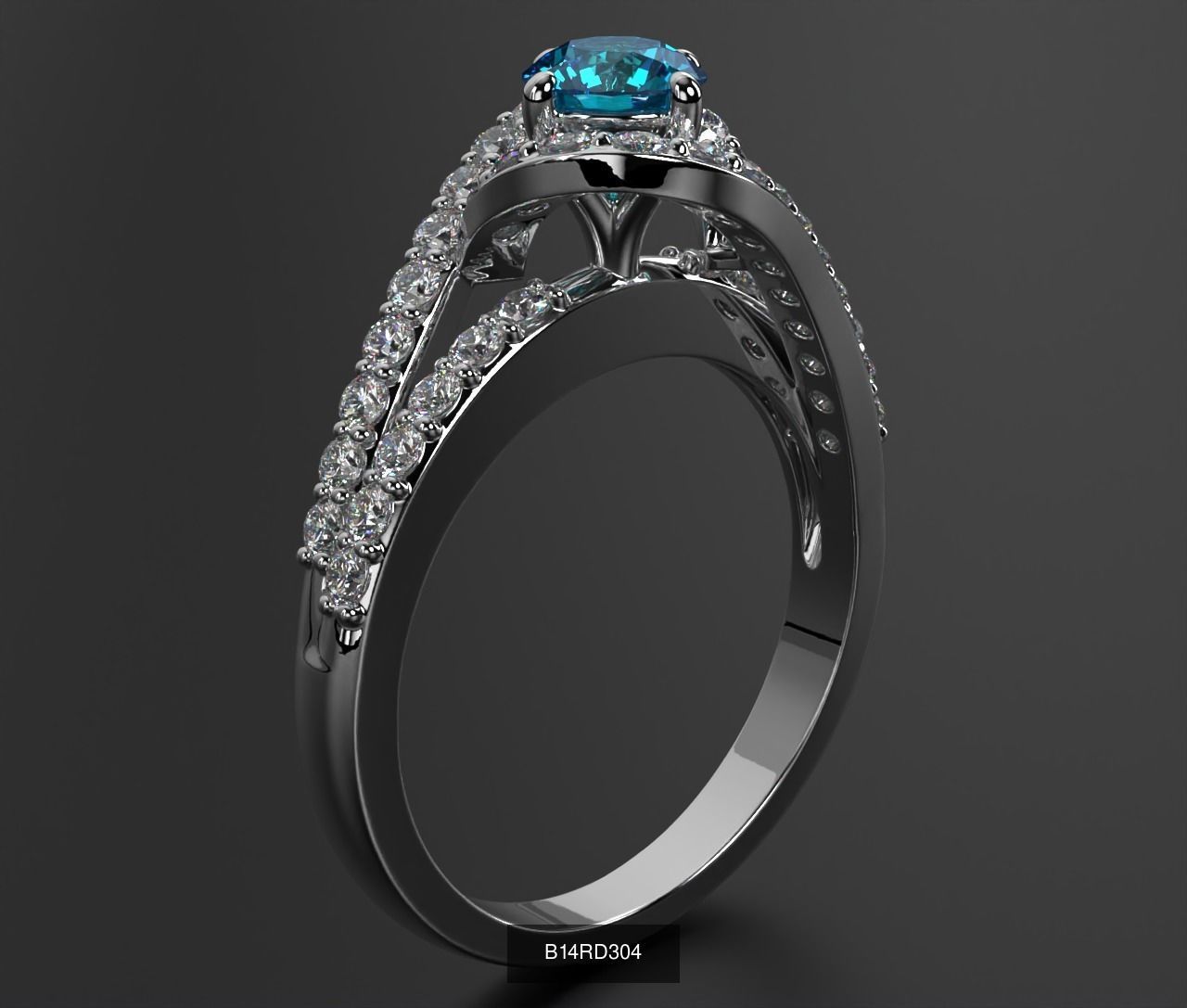 2024 B14 1-700 Engagement Rings 3D Model Collection-700 Files _69
