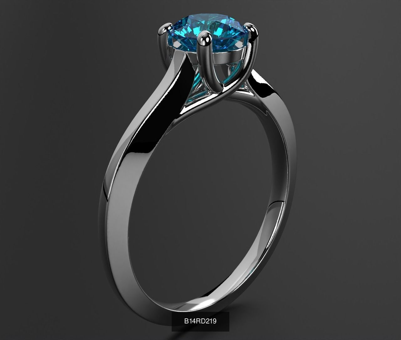 2024 B14 1-700 Engagement Rings 3D Model Collection-700 Files _187