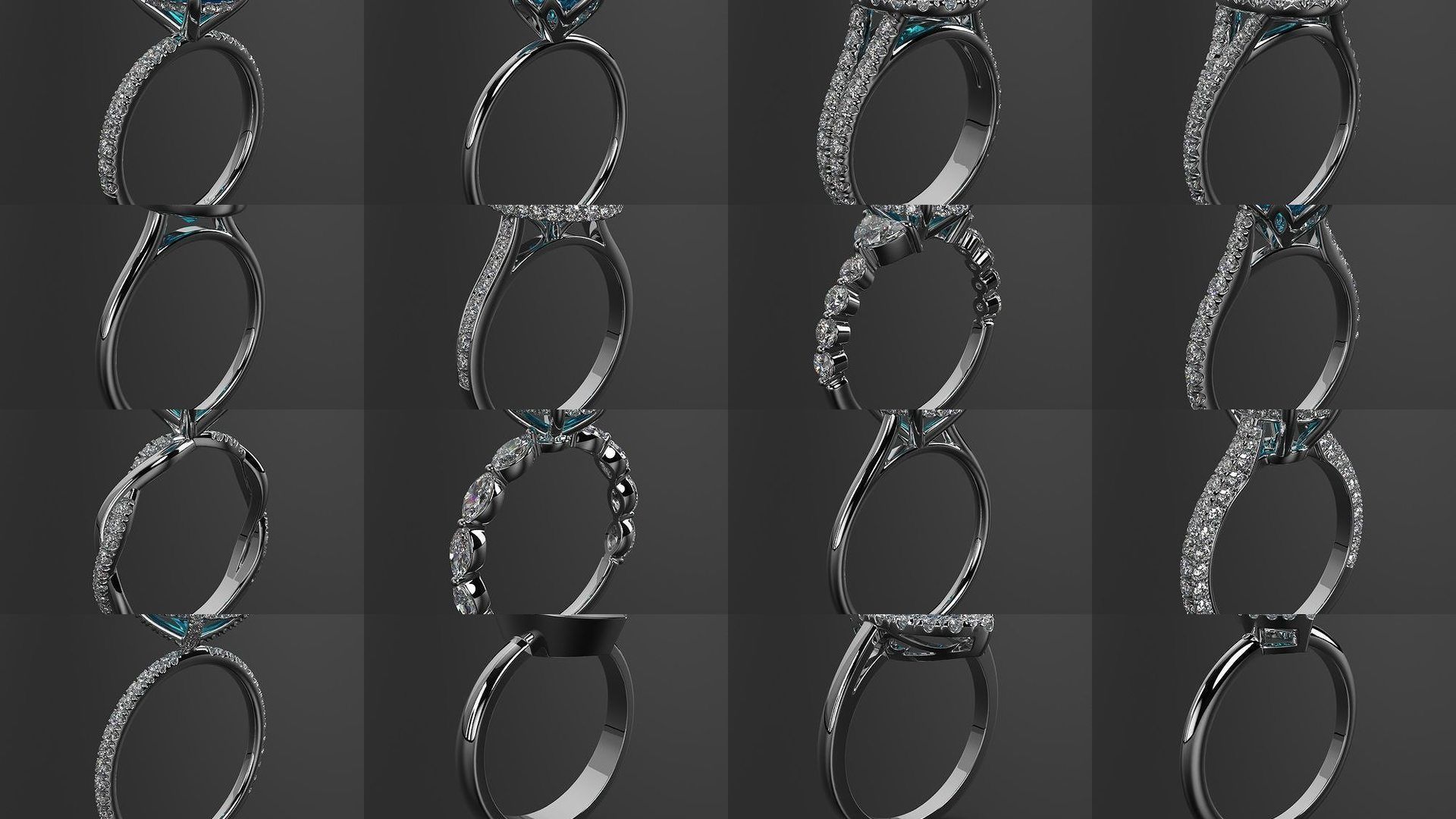 2024 B14 1-700 Engagement Rings 3D Model Collection-700 Files _86