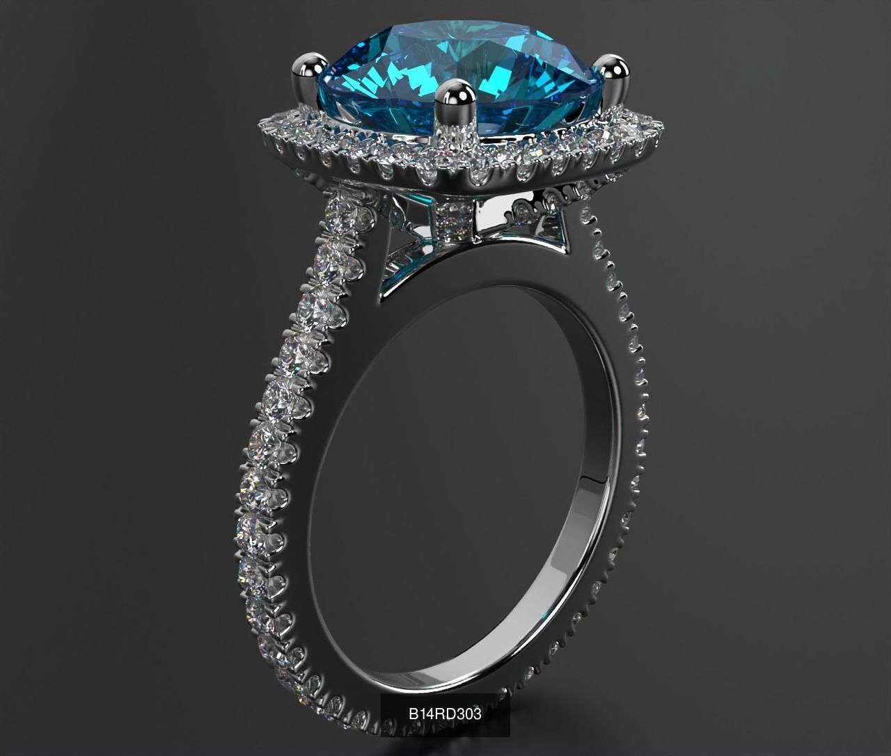 2024 B14 1-700 Engagement Rings 3D Model Collection-700 Files _72