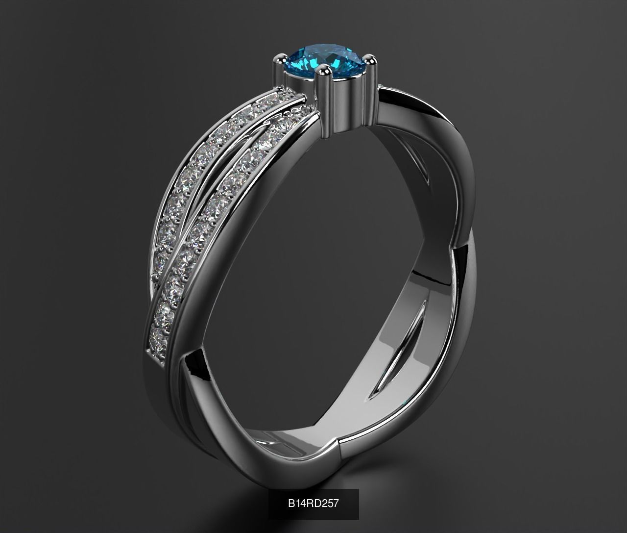 2024 B14 1-700 Engagement Rings 3D Model Collection-700 Files _149