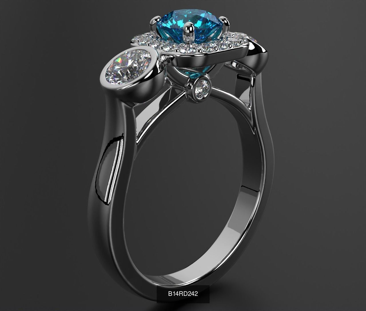 2024 B14 1-700 Engagement Rings 3D Model Collection-700 Files _164