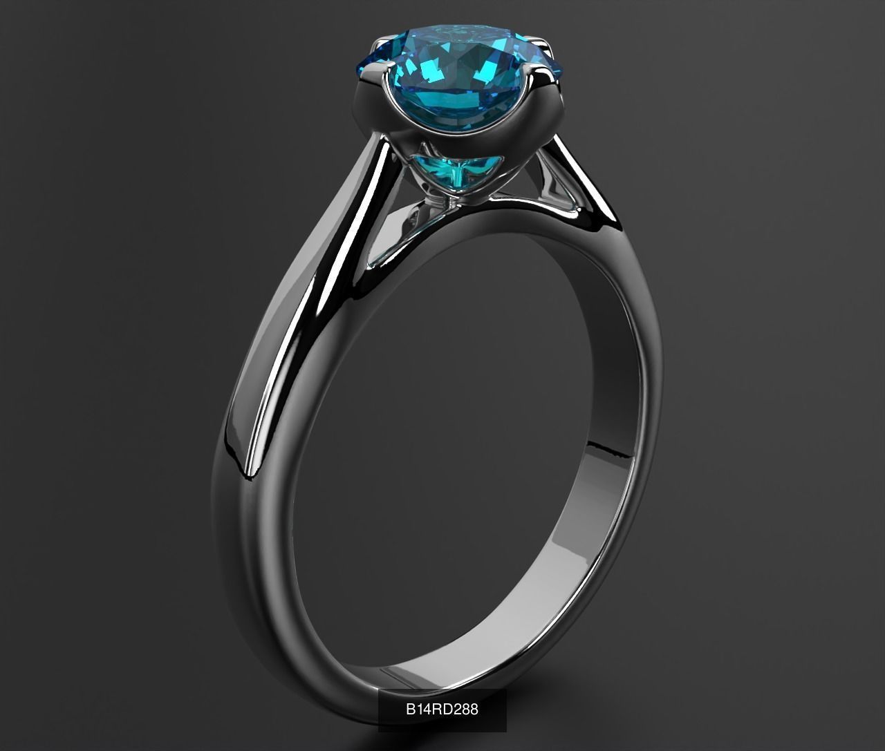2024 B14 1-700 Engagement Rings 3D Model Collection-700 Files _117