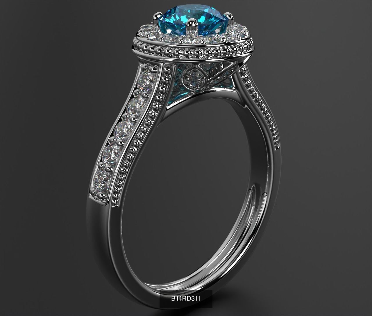 2024 B14 1-700 Engagement Rings 3D Model Collection-700 Files _48