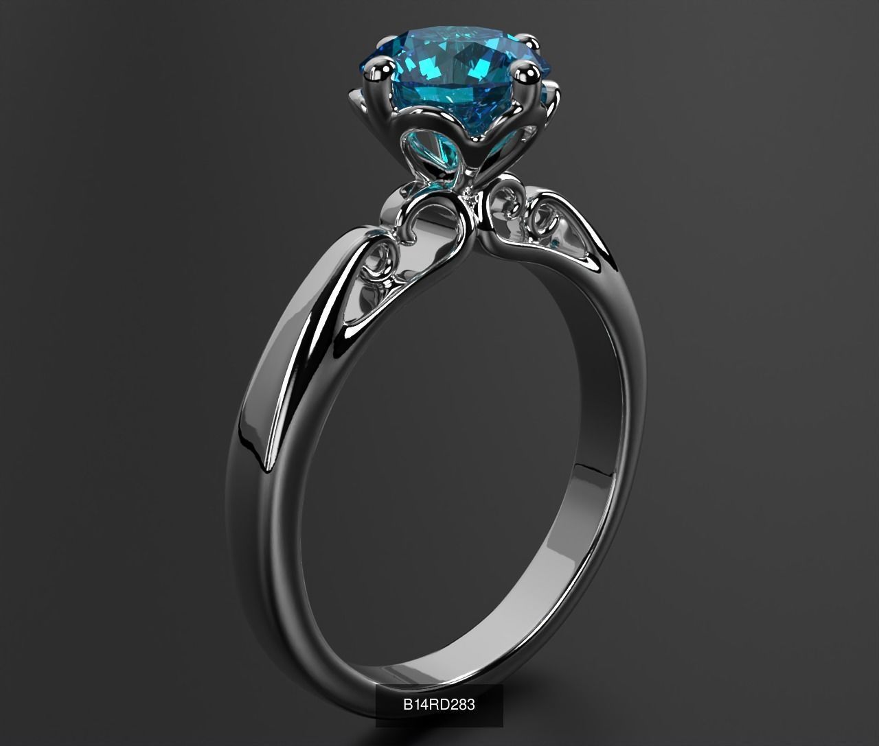2024 B14 1-700 Engagement Rings 3D Model Collection-700 Files _123