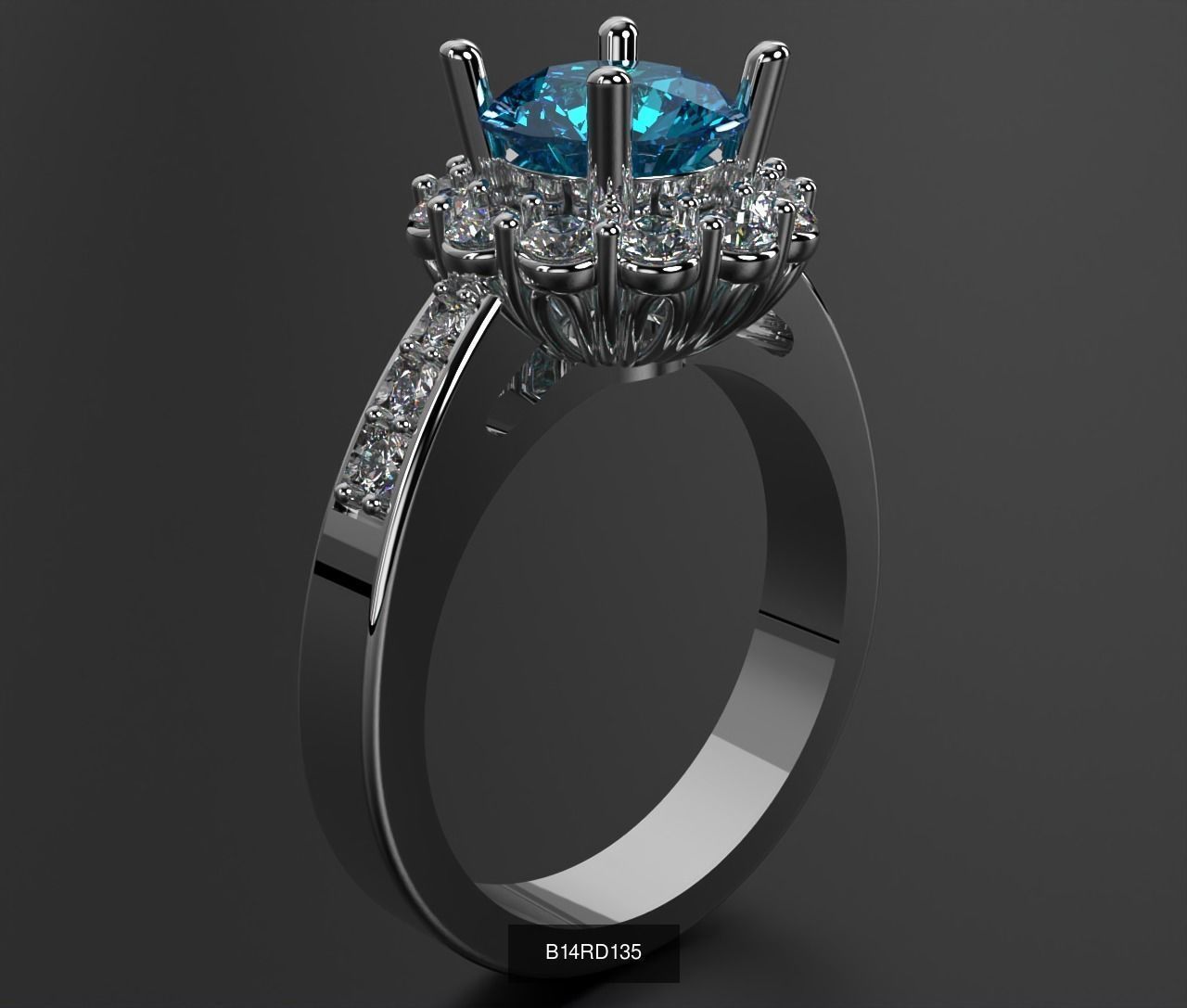2024 B14 1-700 Engagement Rings 3D Model Collection-700 Files _271