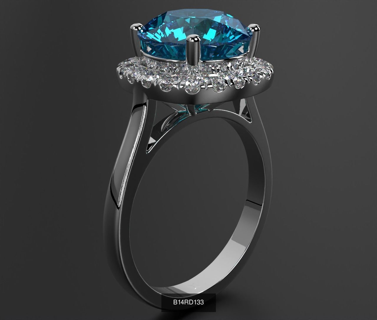 2024 B14 1-700 Engagement Rings 3D Model Collection-700 Files _273