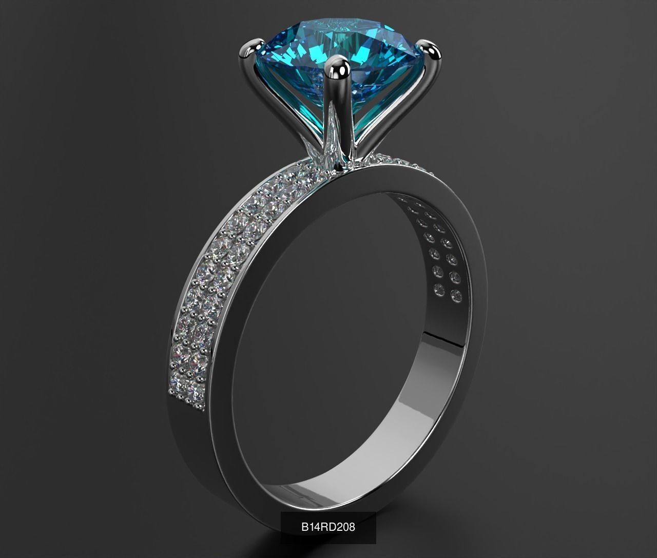 2024 B14 1-700 Engagement Rings 3D Model Collection-700 Files _198