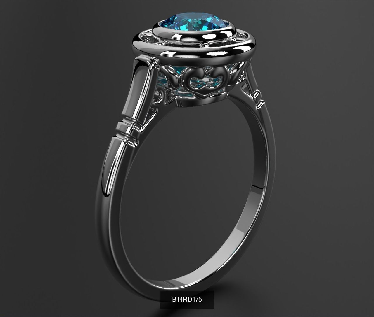 2024 B14 1-700 Engagement Rings 3D Model Collection-700 Files _231