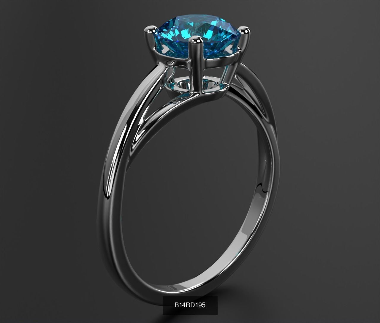 2024 B14 1-700 Engagement Rings 3D Model Collection-700 Files _211