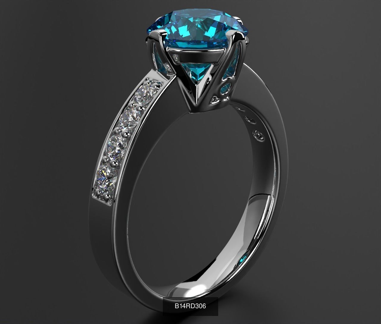 2024 B14 1-700 Engagement Rings 3D Model Collection-700 Files _63