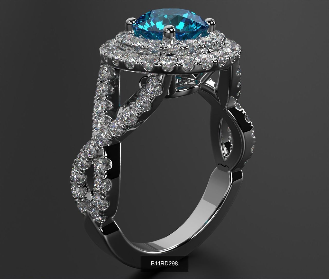 2024 B14 1-700 Engagement Rings 3D Model Collection-700 Files _87