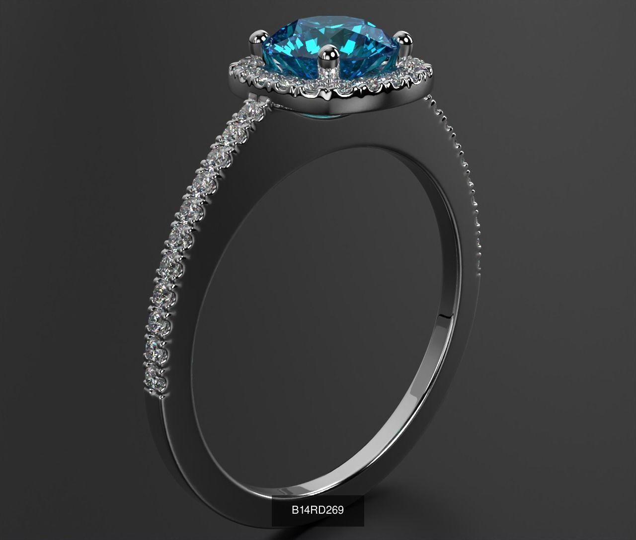 2024 B14 1-700 Engagement Rings 3D Model Collection-700 Files _137