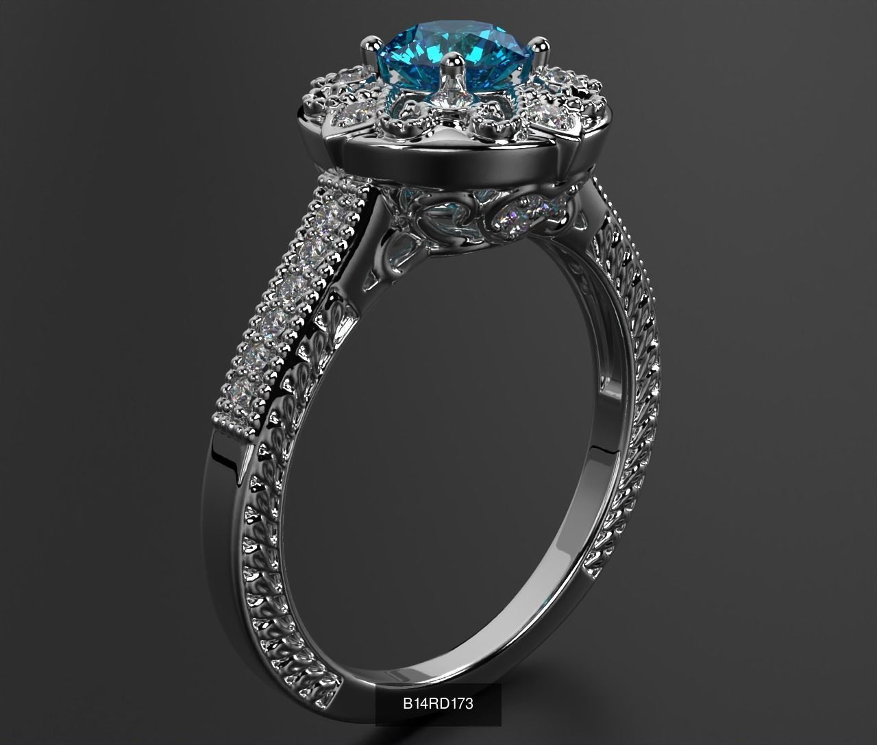 2024 B14 1-700 Engagement Rings 3D Model Collection-700 Files _233