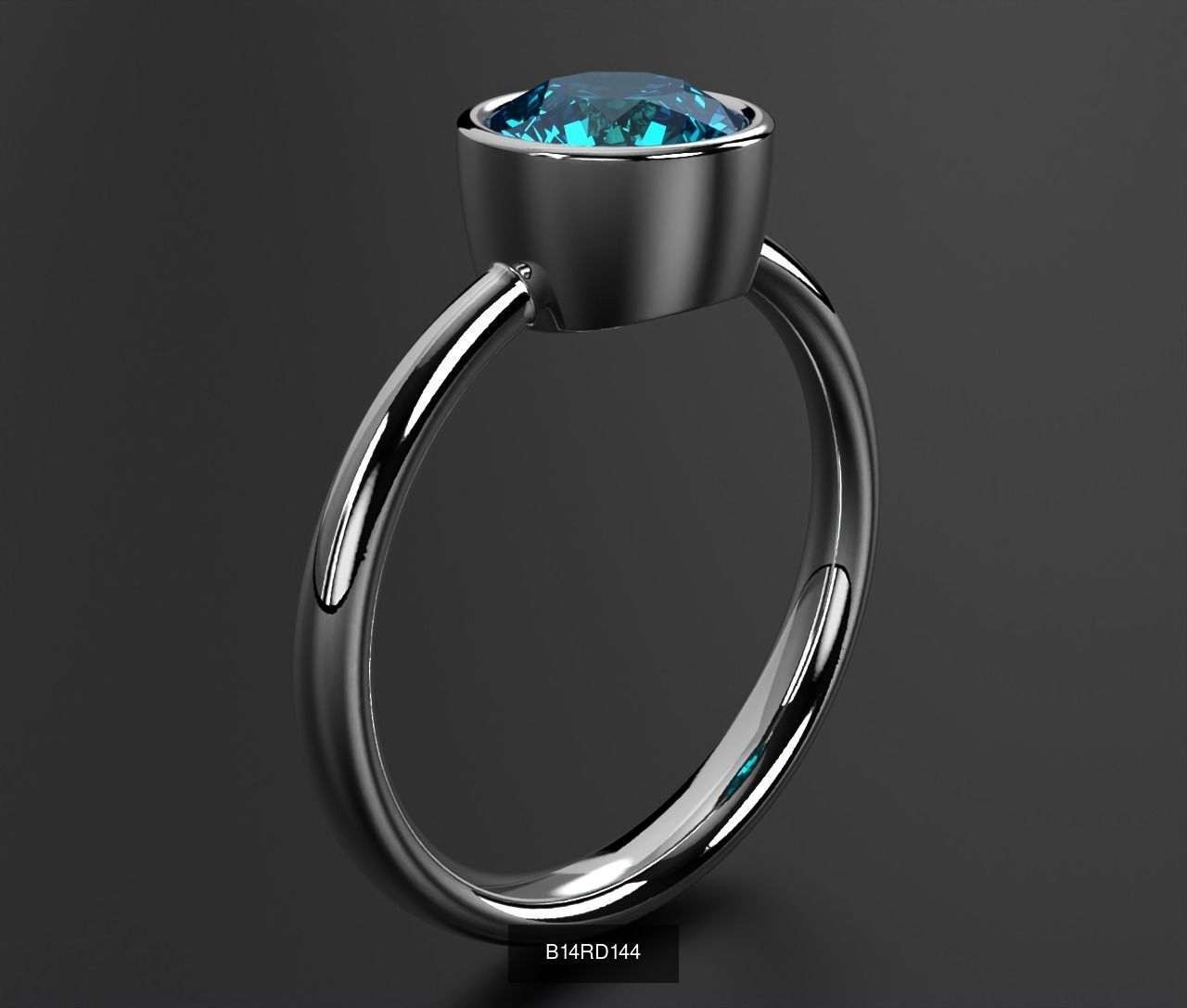 2024 B14 1-700 Engagement Rings 3D Model Collection-700 Files _262