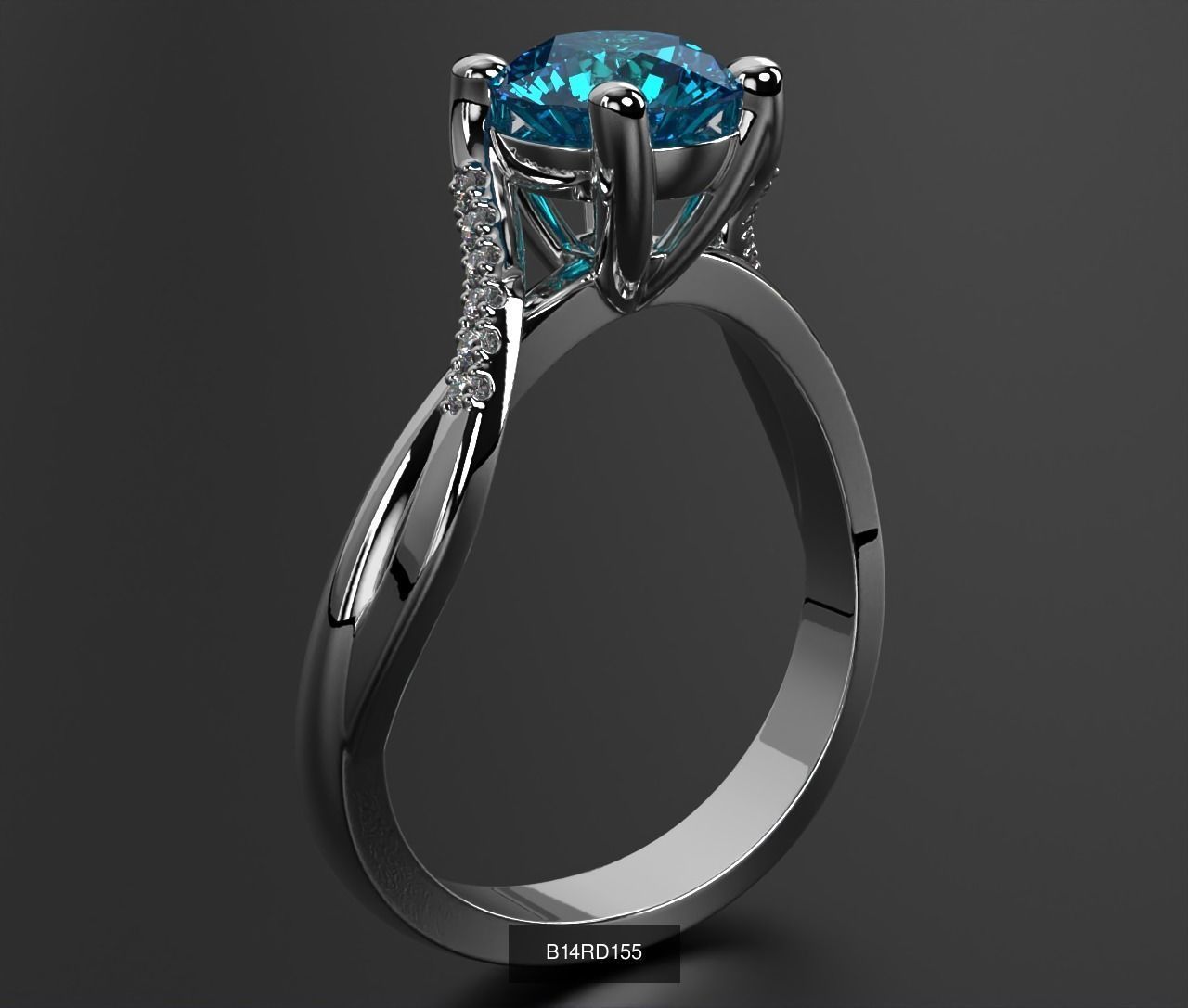 2024 B14 1-700 Engagement Rings 3D Model Collection-700 Files _251
