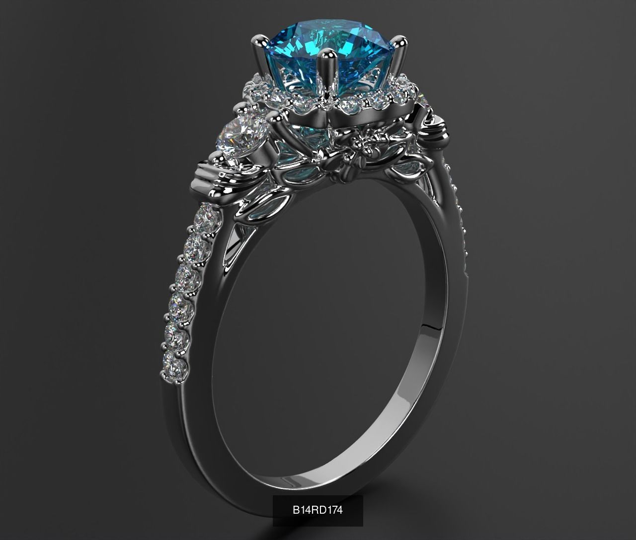 2024 B14 1-700 Engagement Rings 3D Model Collection-700 Files _232