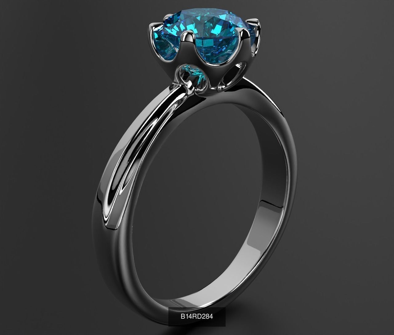 2024 B14 1-700 Engagement Rings 3D Model Collection-700 Files _122