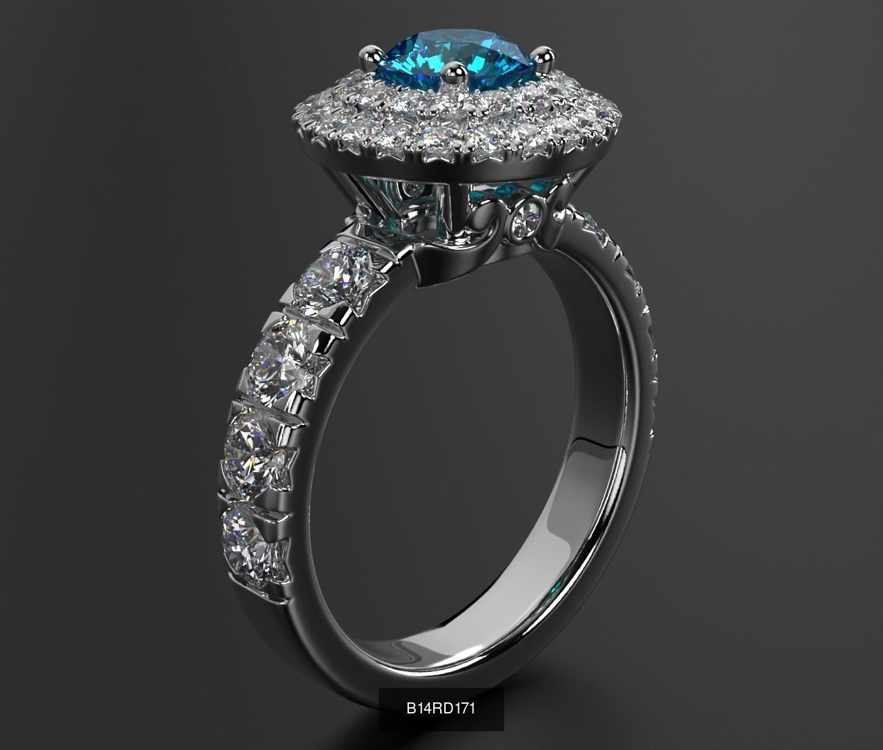 2024 B14 1-700 Engagement Rings 3D Model Collection-700 Files _235