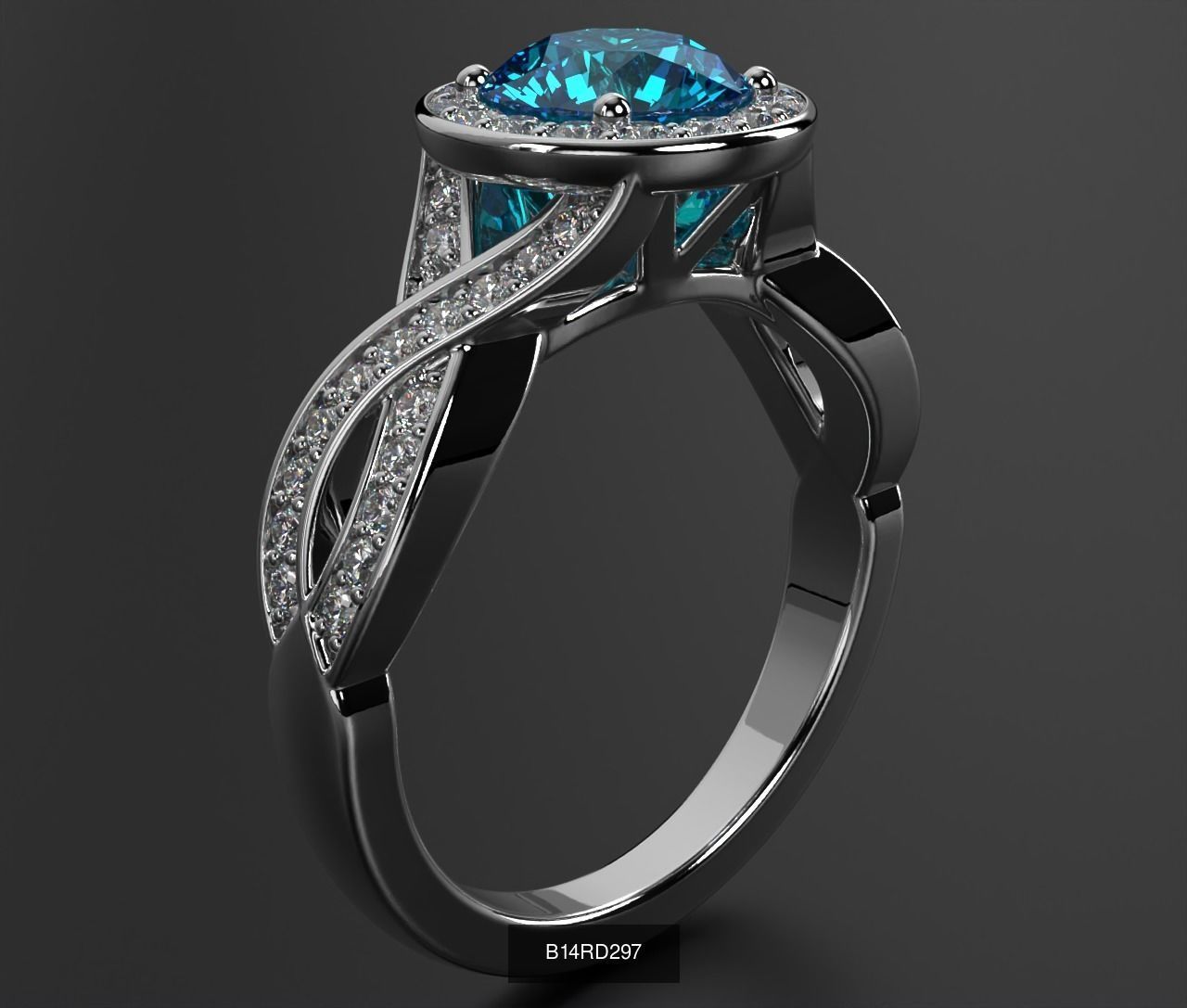 2024 B14 1-700 Engagement Rings 3D Model Collection-700 Files _90