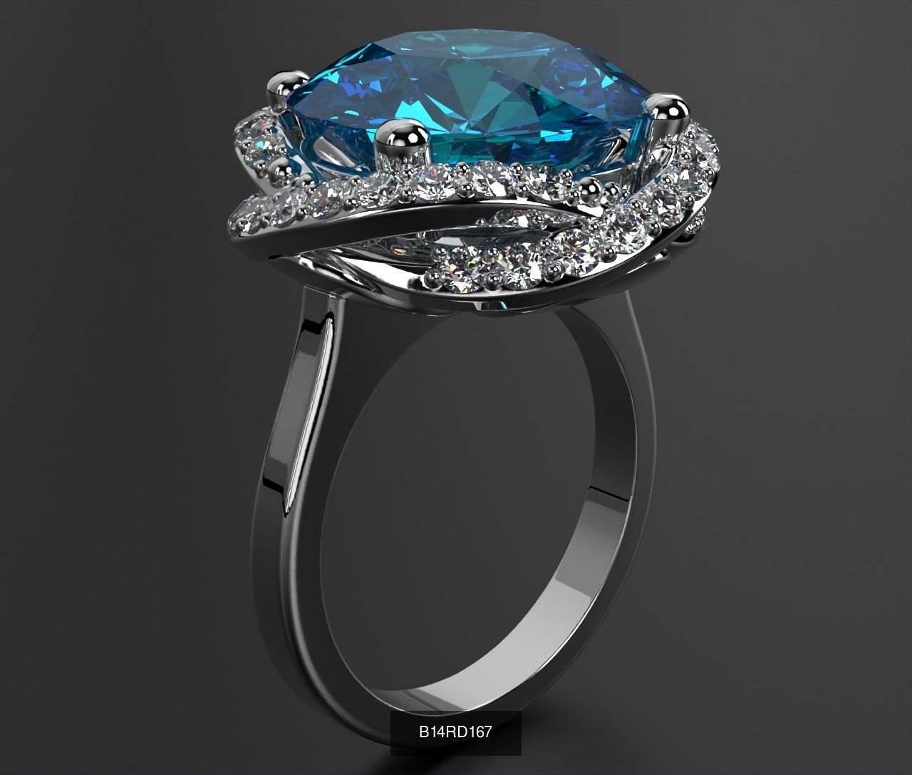 2024 B14 1-700 Engagement Rings 3D Model Collection-700 Files _239