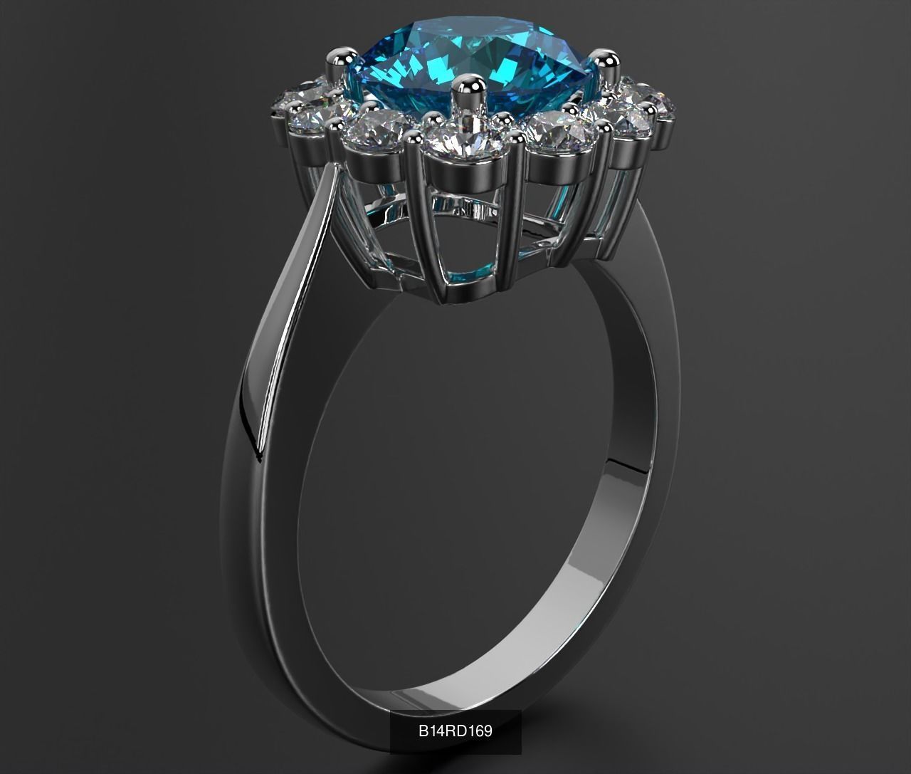 2024 B14 1-700 Engagement Rings 3D Model Collection-700 Files _237