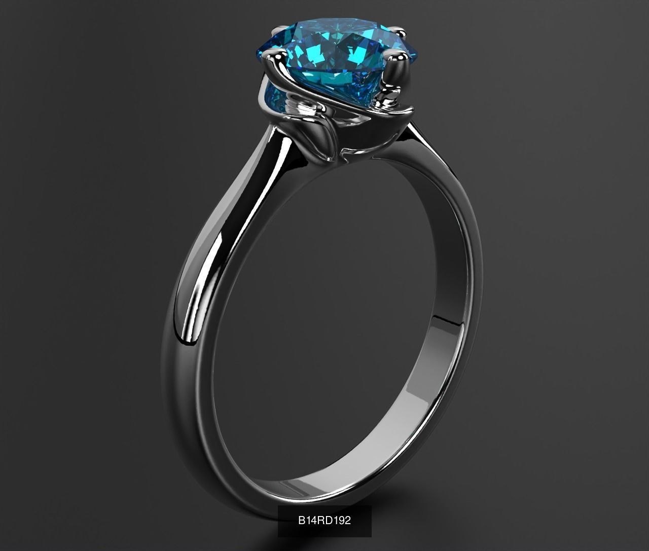 2024 B14 1-700 Engagement Rings 3D Model Collection-700 Files _214
