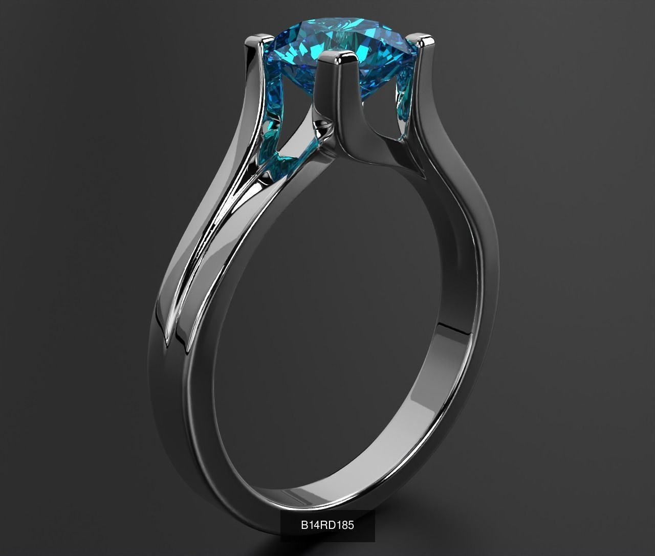 2024 B14 1-700 Engagement Rings 3D Model Collection-700 Files _221