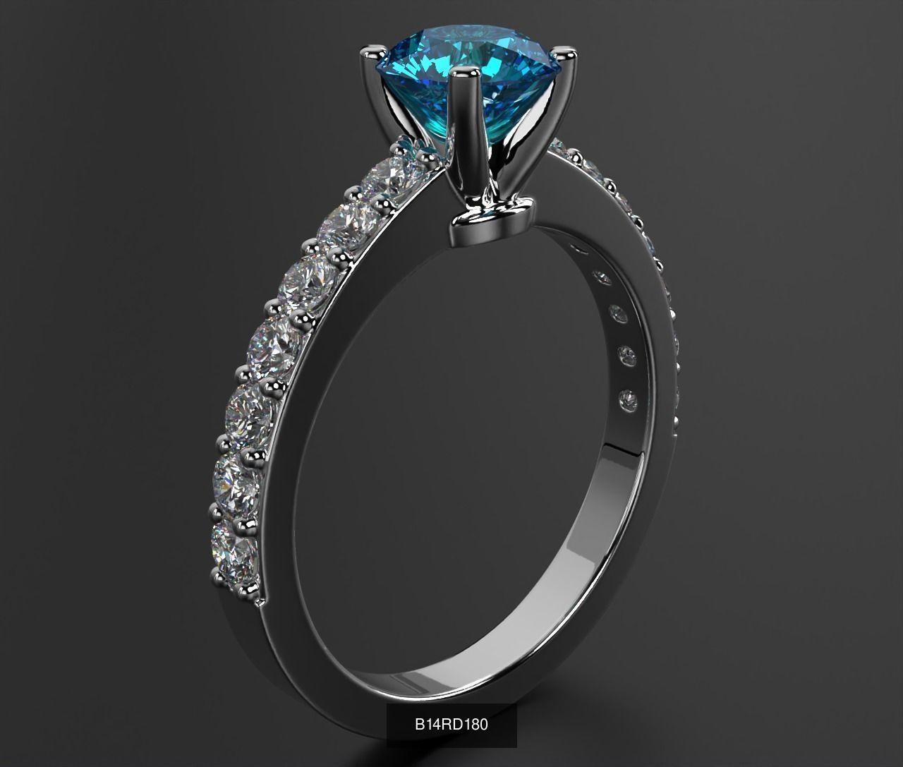 2024 B14 1-700 Engagement Rings 3D Model Collection-700 Files _226