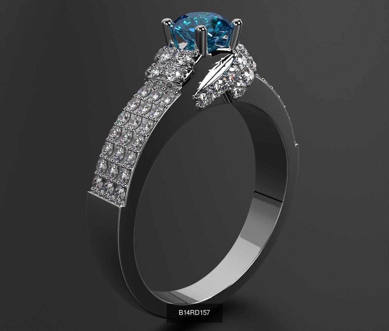 2024 B14 1-700 Engagement Rings 3D Model Collection-700 Files _249