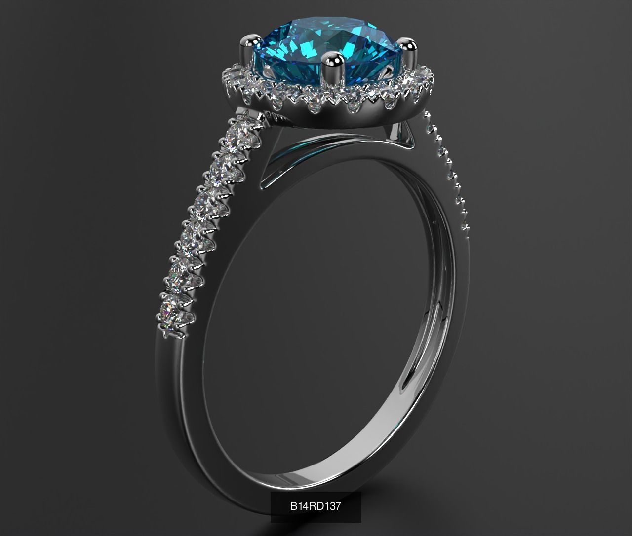 2024 B14 1-700 Engagement Rings 3D Model Collection-700 Files _269