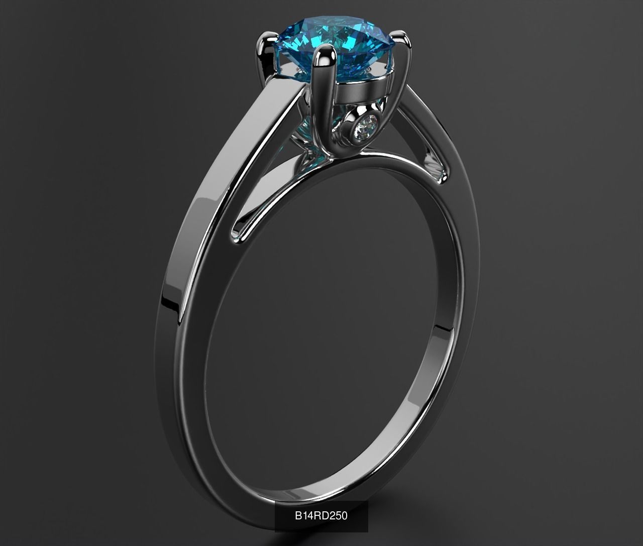 2024 B14 1-700 Engagement Rings 3D Model Collection-700 Files _156